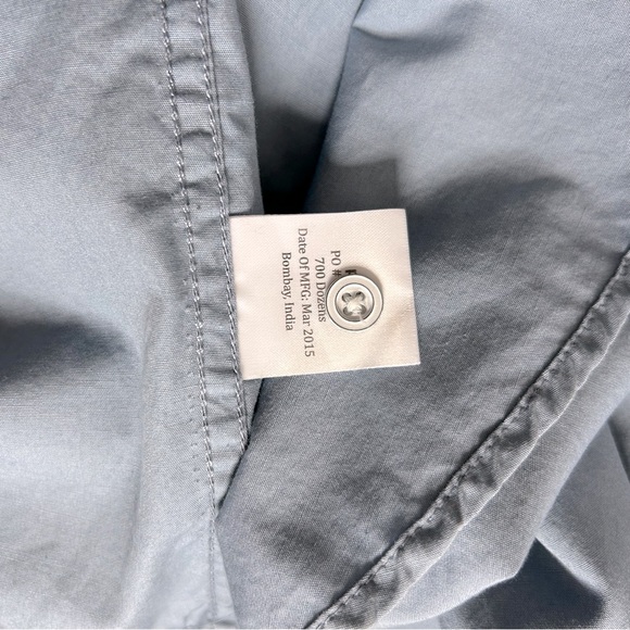 pd&c Short Sleeved Button Down Casual Shirt 1X 100% Cotton XLT Work Office - Picture 5 of 8
